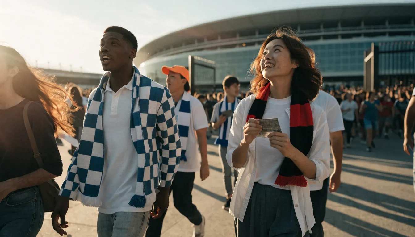 K리그 직관을 위해 경기장으로 입장하는 축구 팬들